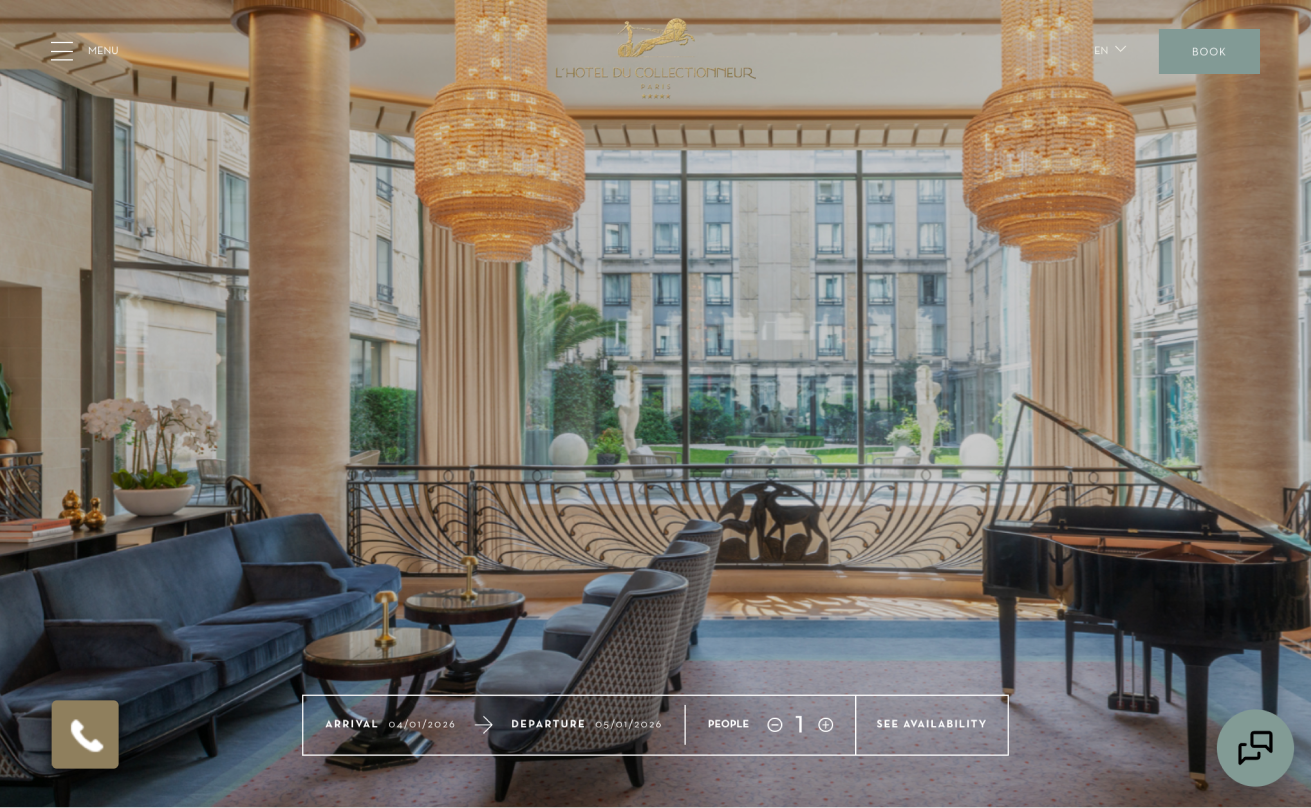 Hotel du Collectionneur website