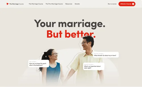 The Marriage Course website